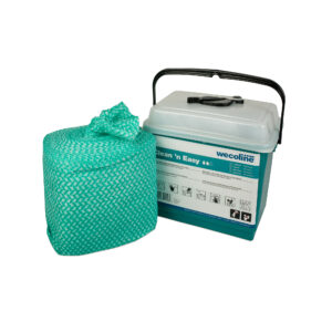 Clean ‘n Easy disposable 70% ethanol doeken voor oppervlakkend150x +emmer