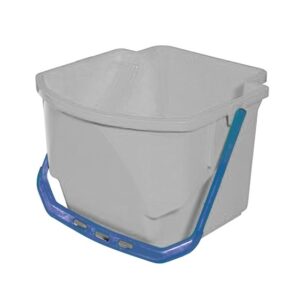 Grijze emmer 16 liter met blauwe hendel (t.b.v. MMT 1616)